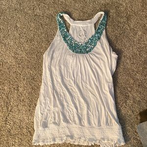INC tank top with bralette built in